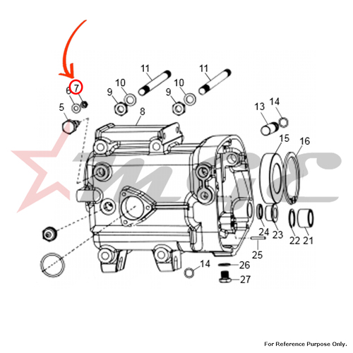 Flanged Nut, Nylock For Royal Enfield - Reference Part Number - #583090/C, #550086/A