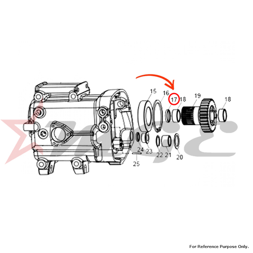 Oil Seal For Sleeve Gear Royal Enfield - Reference Part Number - #550018/A, #550018