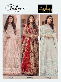 Rawayat Tabeer Vol-4 Luxury Collection 2022 Butterfly Net Pakistani Suits Catalog