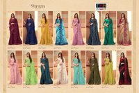 TFH Simran Story Glass Silk With Work Saree Catalog