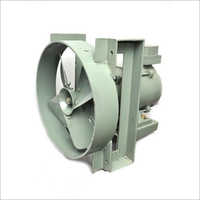 Flameproof Heavy Duty Exhaust Fan - Aluminum Material, 4 Blades, Color Coated, 220 Volt Voltage | Ideal For Industrial Ventilation Needs