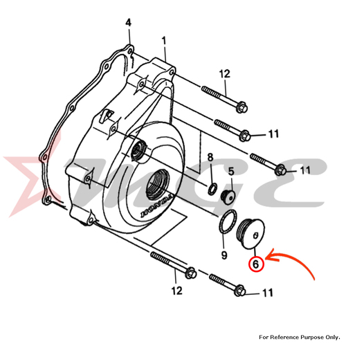 Cap, 32mm For Honda CBF125 - Reference Part Number - #90087-KRM-840, #90087-KSP-860