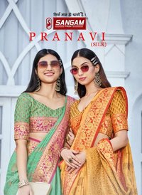 Sangam Prints Pranavi Silk Handllom Cotton Saree Catalog