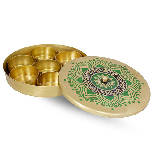 Brass Medium Size Spice Box