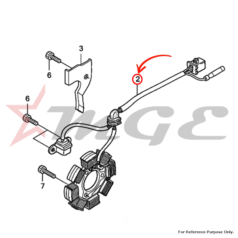 Stator Comp. For Honda CBF125 - Reference Part Number - #31120-KTE-911