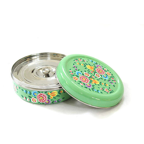 Handcraft Double Lid Spice Box