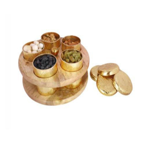 Handcrafted Wooden Spice Box By KING INTERNATIONAL