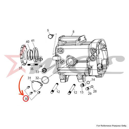 Bolt - Camplate Pivot For Royal Enfield - Reference Part Number - #550139