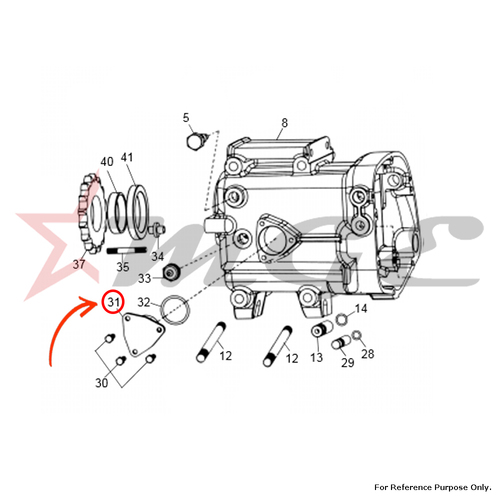 Pivot, Camplate For Gear Box Casing Royal Enfield - Reference Part Number - #550144/E