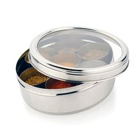 Stainless Steel Spice Box With See Thru Lid