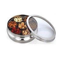 Stainless Steel Belly See Thru Spice Box