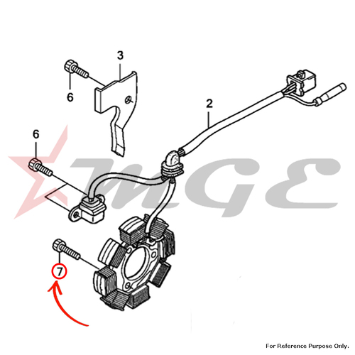 Bolt, Socket, 6x25 For Honda CBF125 - Reference Part Number - #96600-06025-00