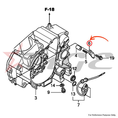 As Per Photo Plate, Bearing Push For Honda Cbf125 - Reference Part Number - #11217-Krm-840