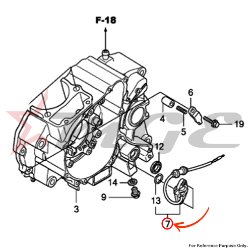 Switch Set, Neutral For Honda CBF125 - Reference Part Number - #35750-KTE-910