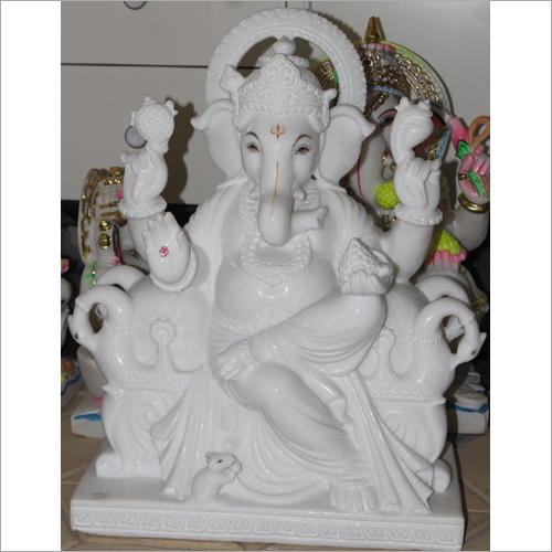 Ganesh Marble Satue