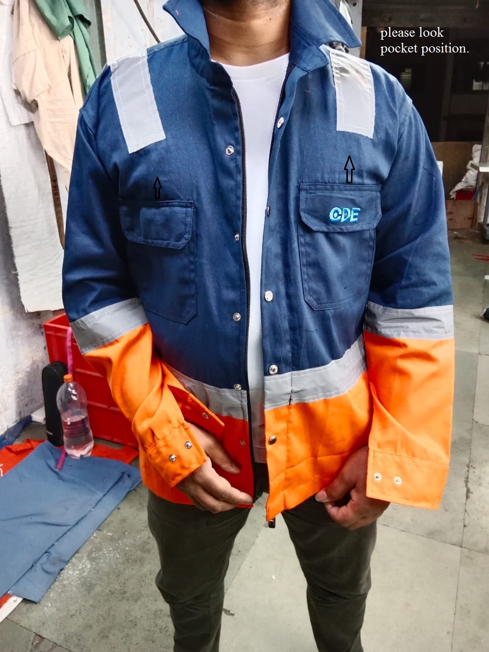 Cotton Jackets & Coats Combo Colour Boiler Suit