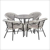 Wicker Table With Chair Set