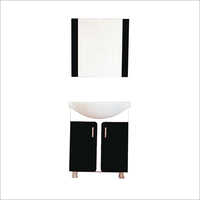 Black and White Floor Mounted PVC Vanity Cabinet