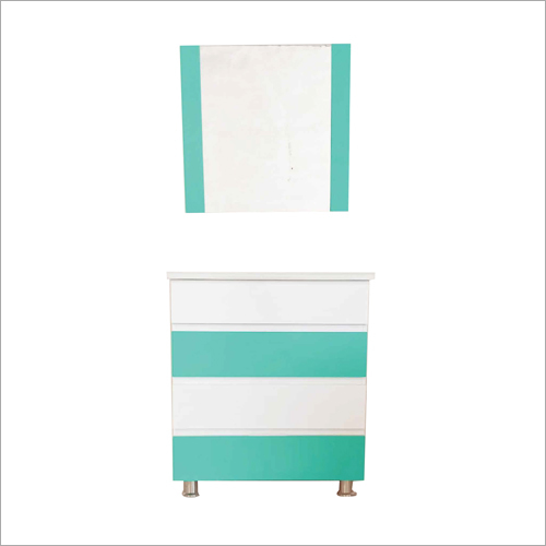 White and Nigeria Color Royal Mounted PVC Vanity Cabinet