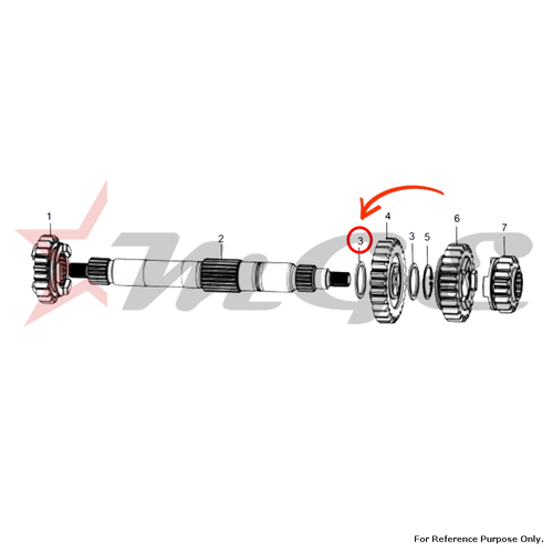 Washer, Thrust For Royal Enfield - Reference Part Number - #550023/E