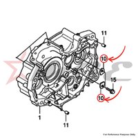 Plate, Bearing Holder For Honda CBF125 - Reference Part Number - #90441-KRM-840