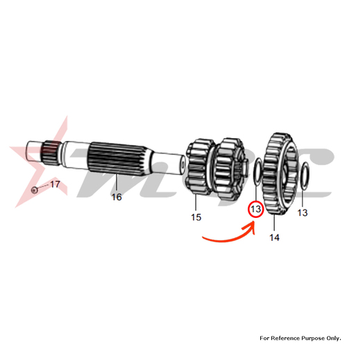 Washer, Thrust For Royal Enfield - Reference Part Number - #550030/C