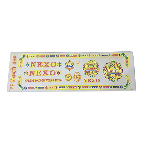 Printed Self Adhesive Sewing Machine Sticker
