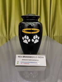 pet paw hand painted in rainbow color heart adult cremation urn funeral supplies