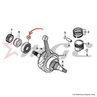 Bearing, Roller, 30x58x17 For Honda CBF125 - Reference Part Number - #91001-KSP-913