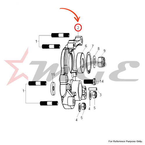 Carrier Plate For Royal Enfield - Reference Part Number - #550003/E