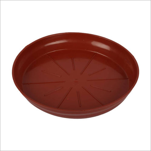 Red 6 Inch Planter Bottom Tray