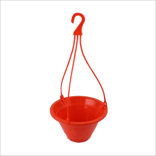 Red 8 Inch Round Nursery Hanging Pot