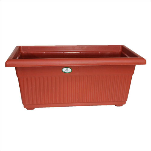 Red 28 Inch Victor Flora Rectangular Planter