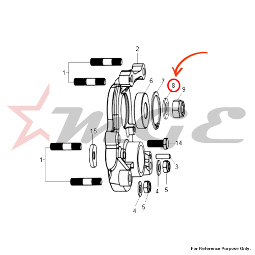 Washer, Plain For Royal Enfield - Reference Part Number - #550026