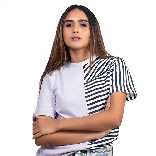 Available In Different Color Ladies Stylish T-Shirt