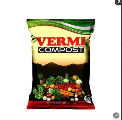 As Per Customer 5 Kg Vermi Compost Fertilizer Packaging  Pouch