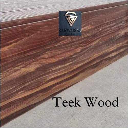 Teek Wood Granite Slab