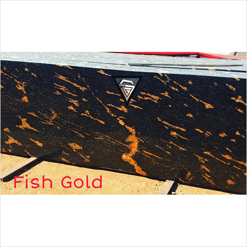 Fish Gold Granite Slab