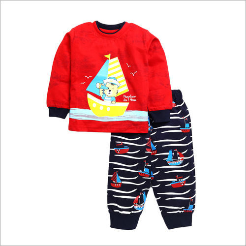 Stitching Service Baby Stylish Round Neck And Pants Set