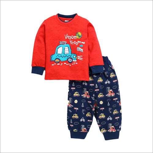 Stitching Service Baby Round Neck And Pants Set