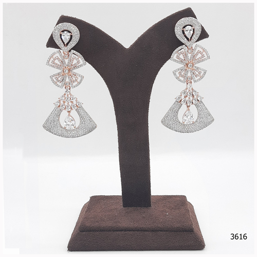 Rose Gold American Diamond Earring
