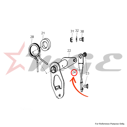 Link, Gear Change For Royal Enfield - Reference Part Number - #550070/D, #550070/C