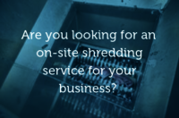 On Site Shredding Services