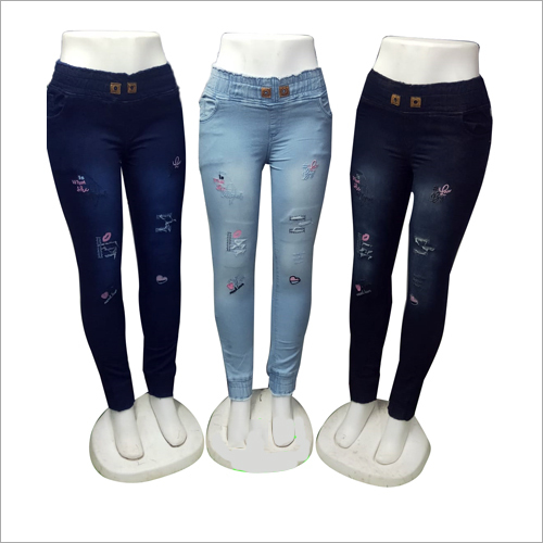 Ladies Fancy Embroidered Jeans