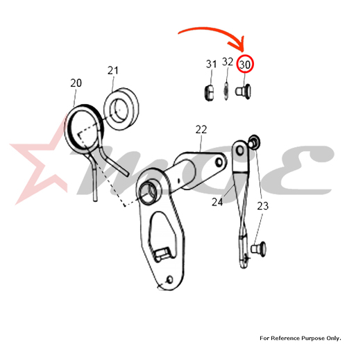 Pivot Screw For Royal Enfield - Reference Part Number - #550197/A