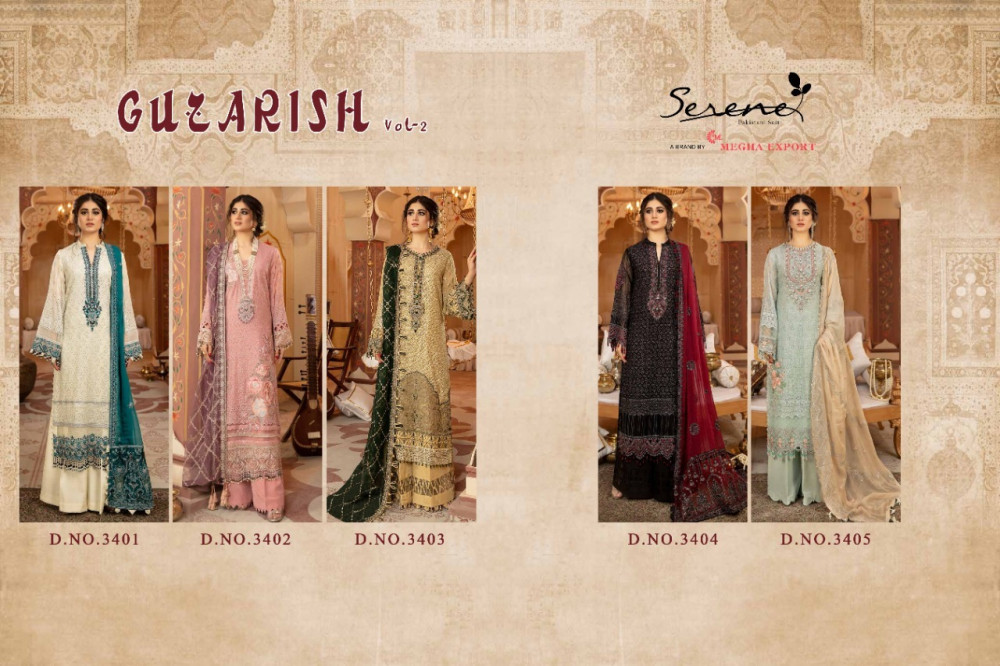 Serene Guzarish Vol-2 Faux Georgette Heavy Pakitani Suits Catalog