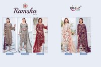 Rinaz Ramsha Vol-13 Faux Georgette Pakistani Style Suits Catalog