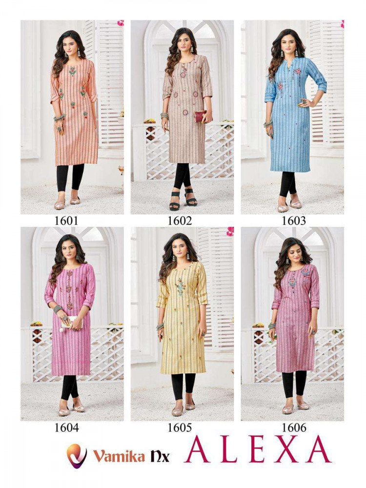 Vamika Nx Alexa Premium Cotton Kurti Catalog Collection