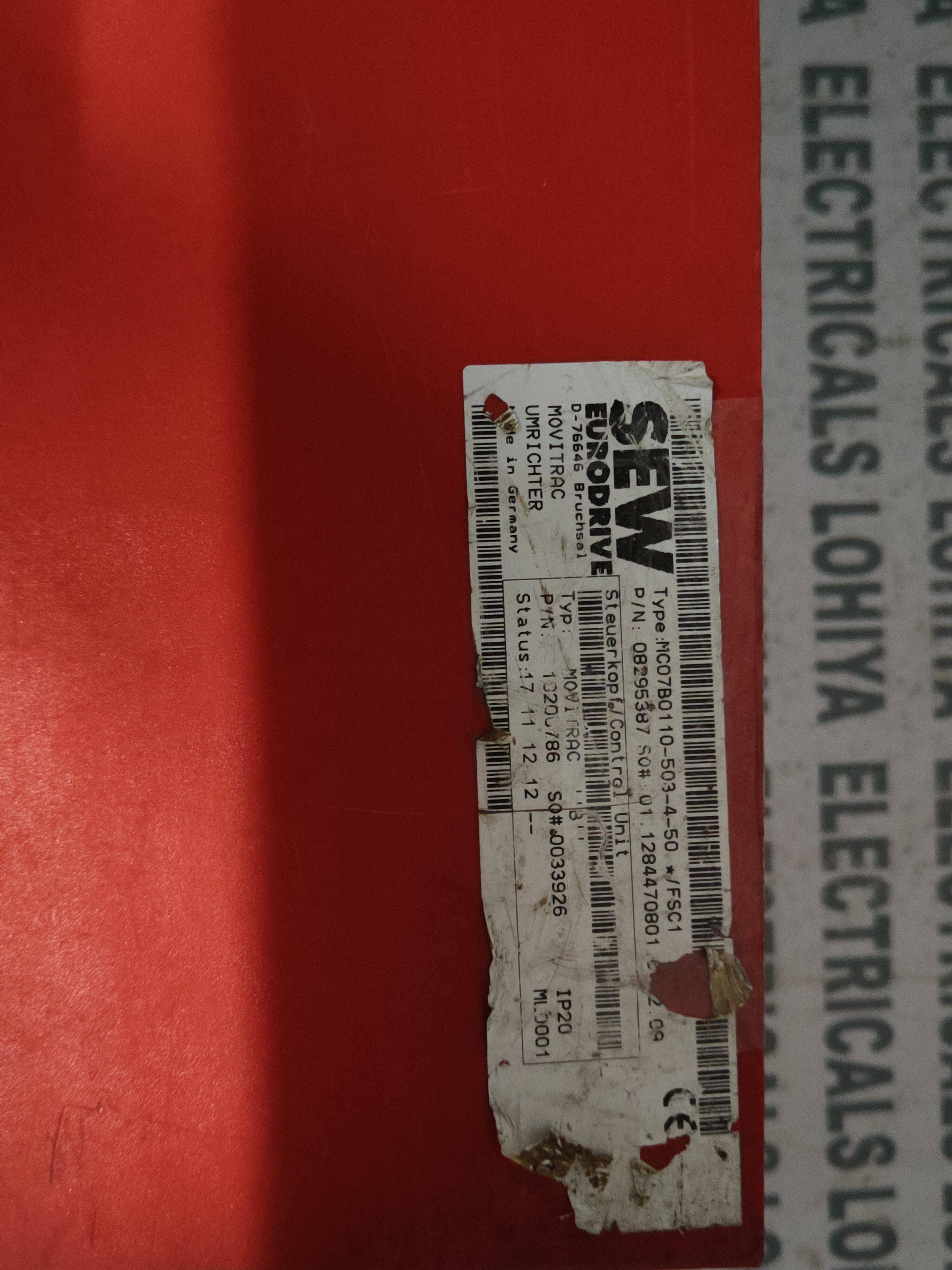 SEW EURODRIVE MC07B0110-503-4-50 MOTIRAC DRIVE