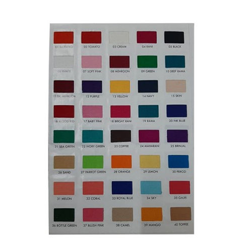40 Color Fabric Shade Card